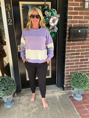 Lavender easel pullover
