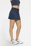 Denim cotton skort