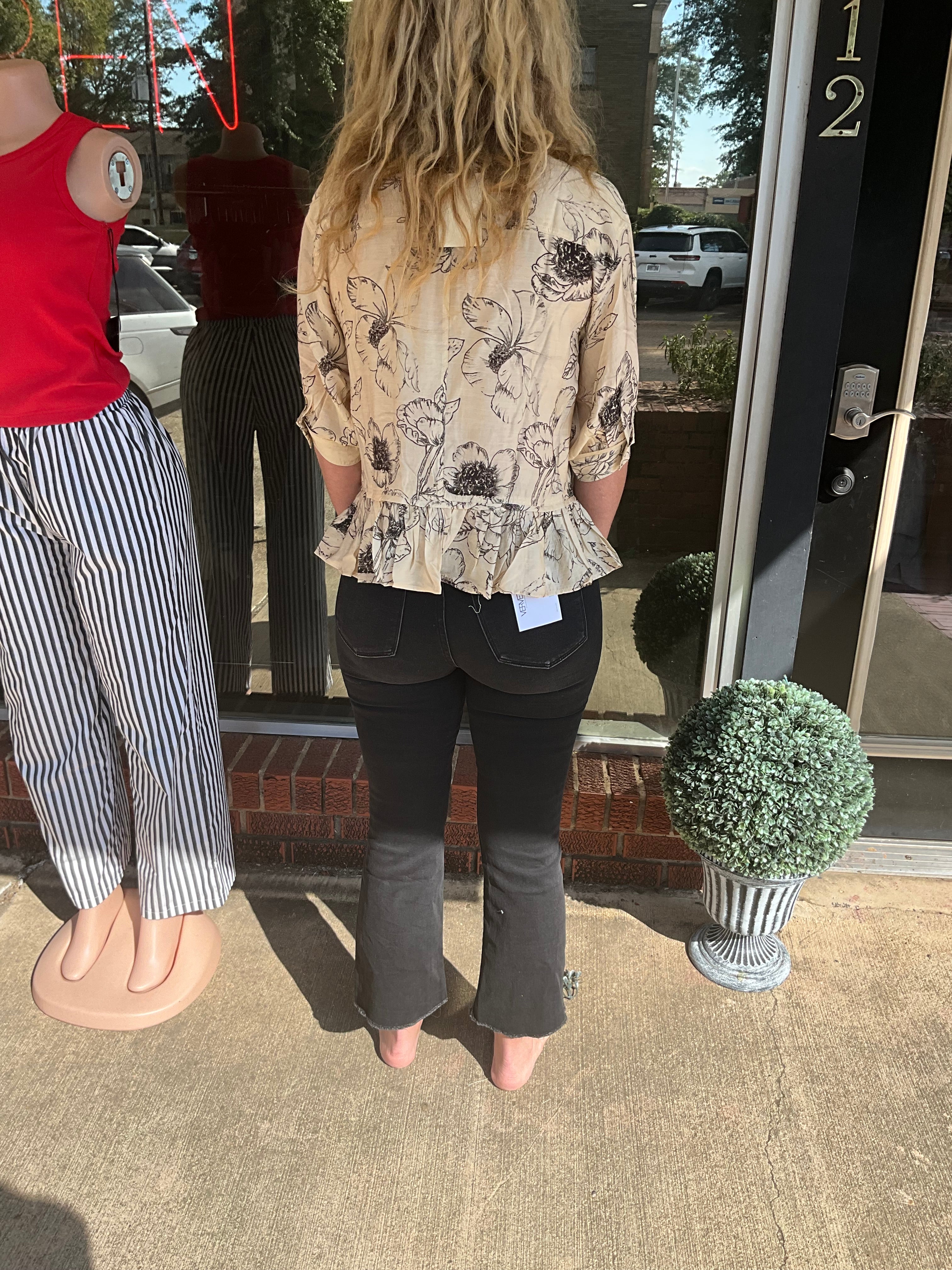 Black super soft vervet jeans