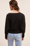 waffle knit dolman top