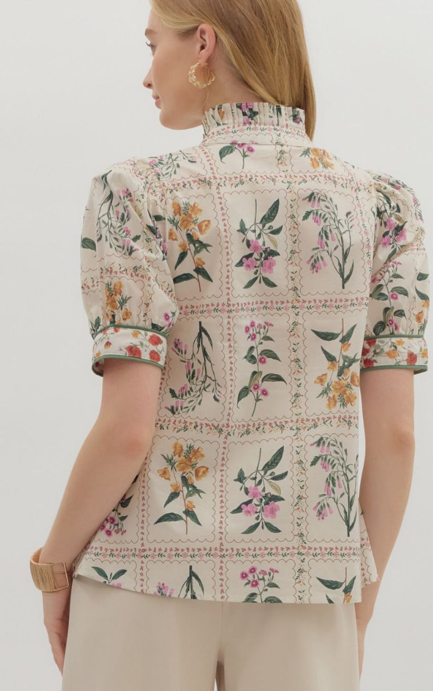 Garden gallery blouse