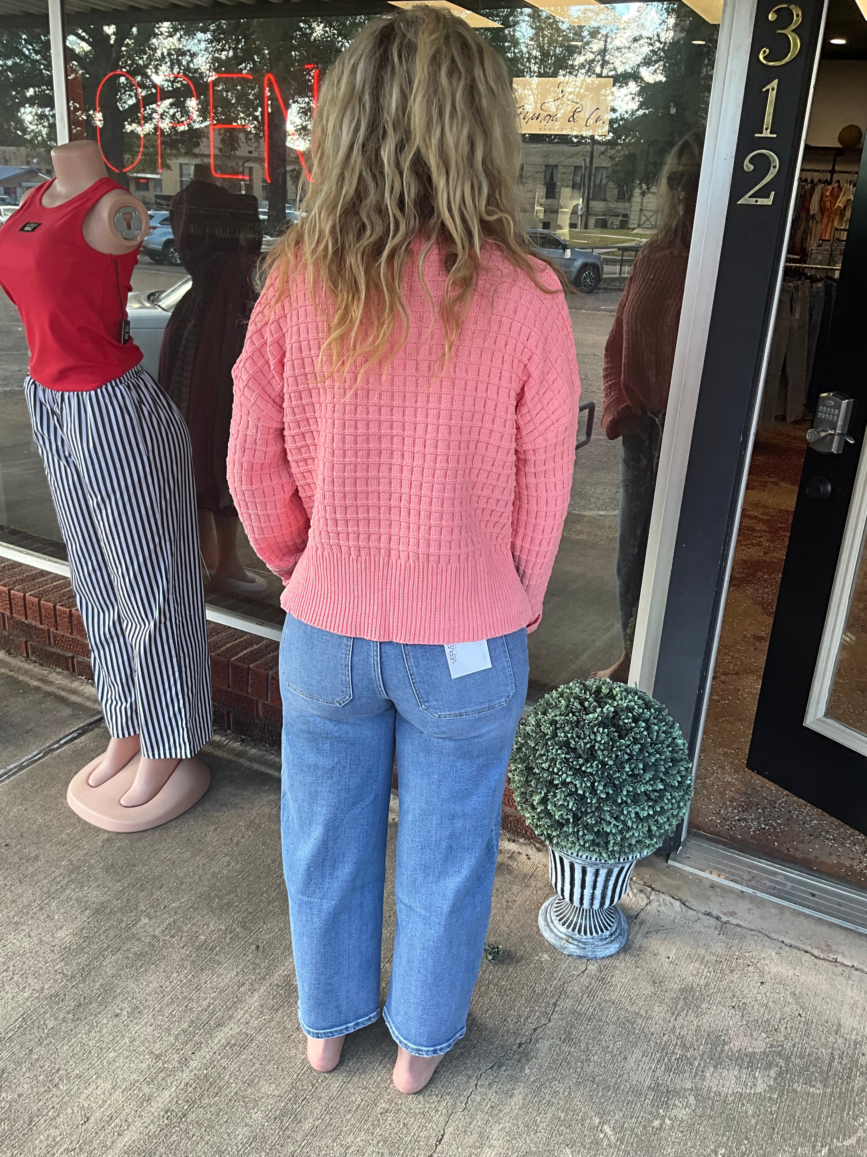 Coral sweater