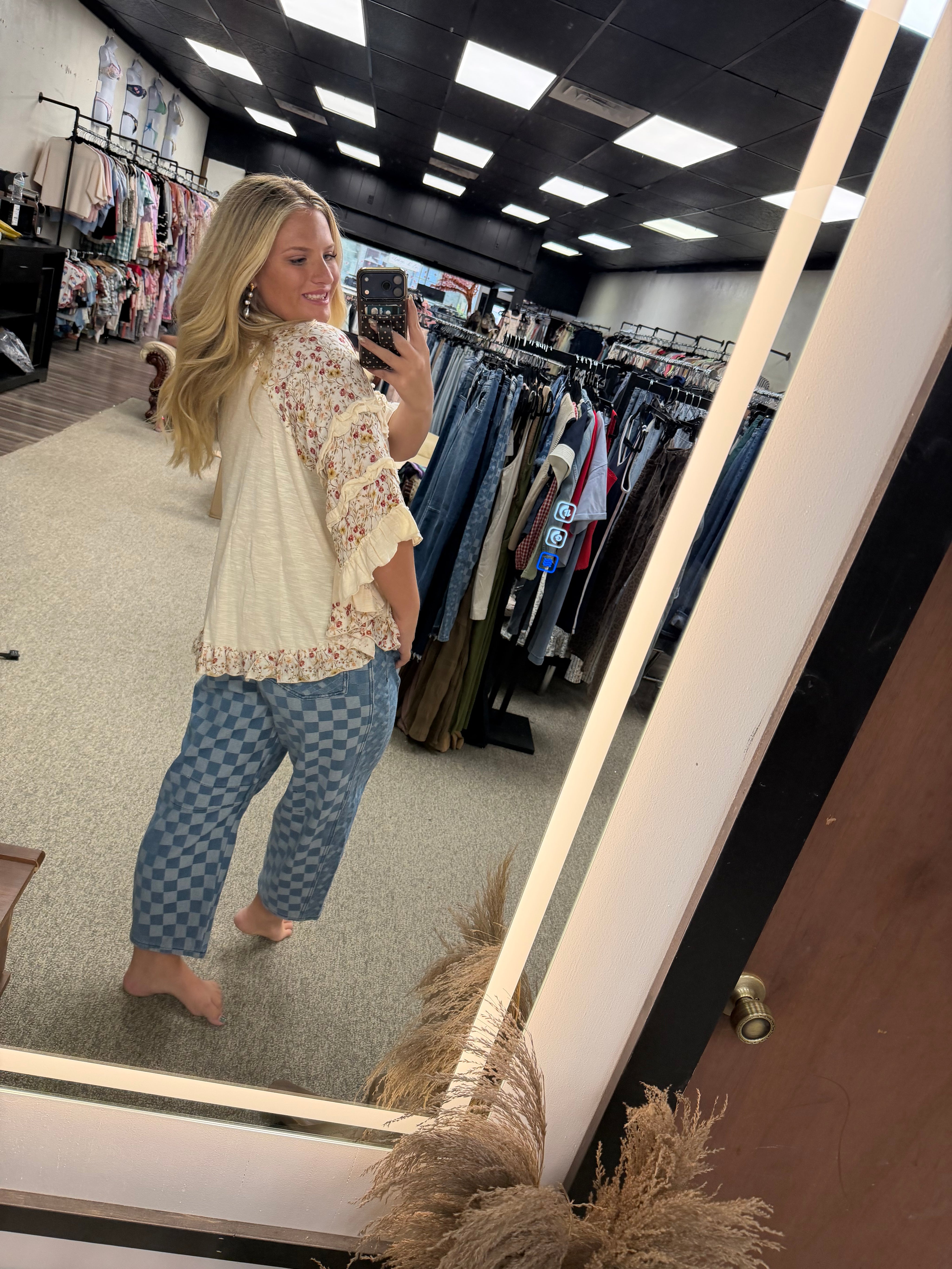 Prairie Floral Poncho Top