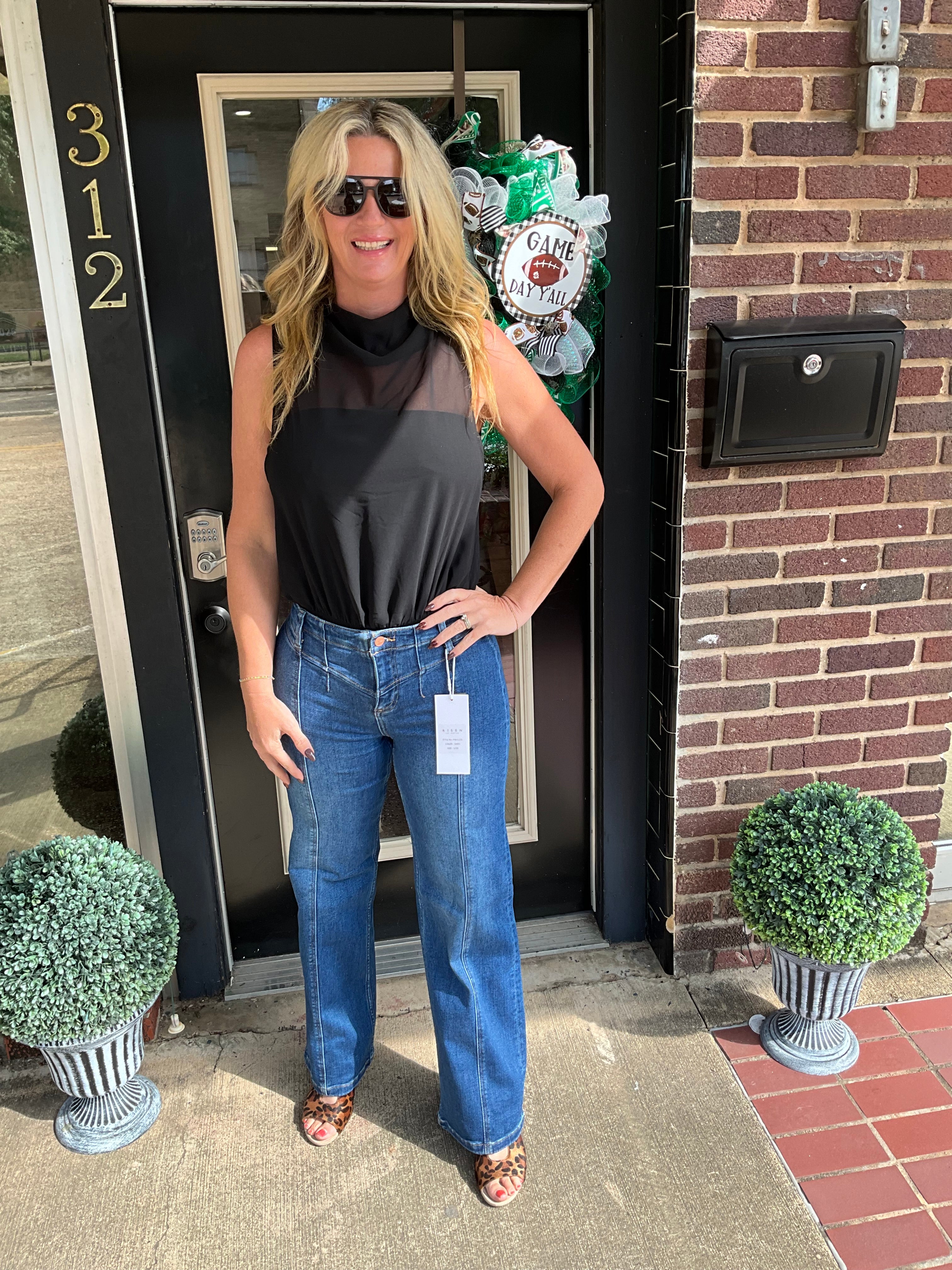 Vintage Evelyn wide leg jeans