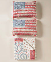 Americana Bandana Reversible King Quilt Set