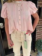 Sweet Magnolia Gingham Blouse