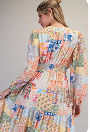 Boho Patchwork Maxi Dress