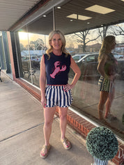 Boardwalk Babe Striped Shorts