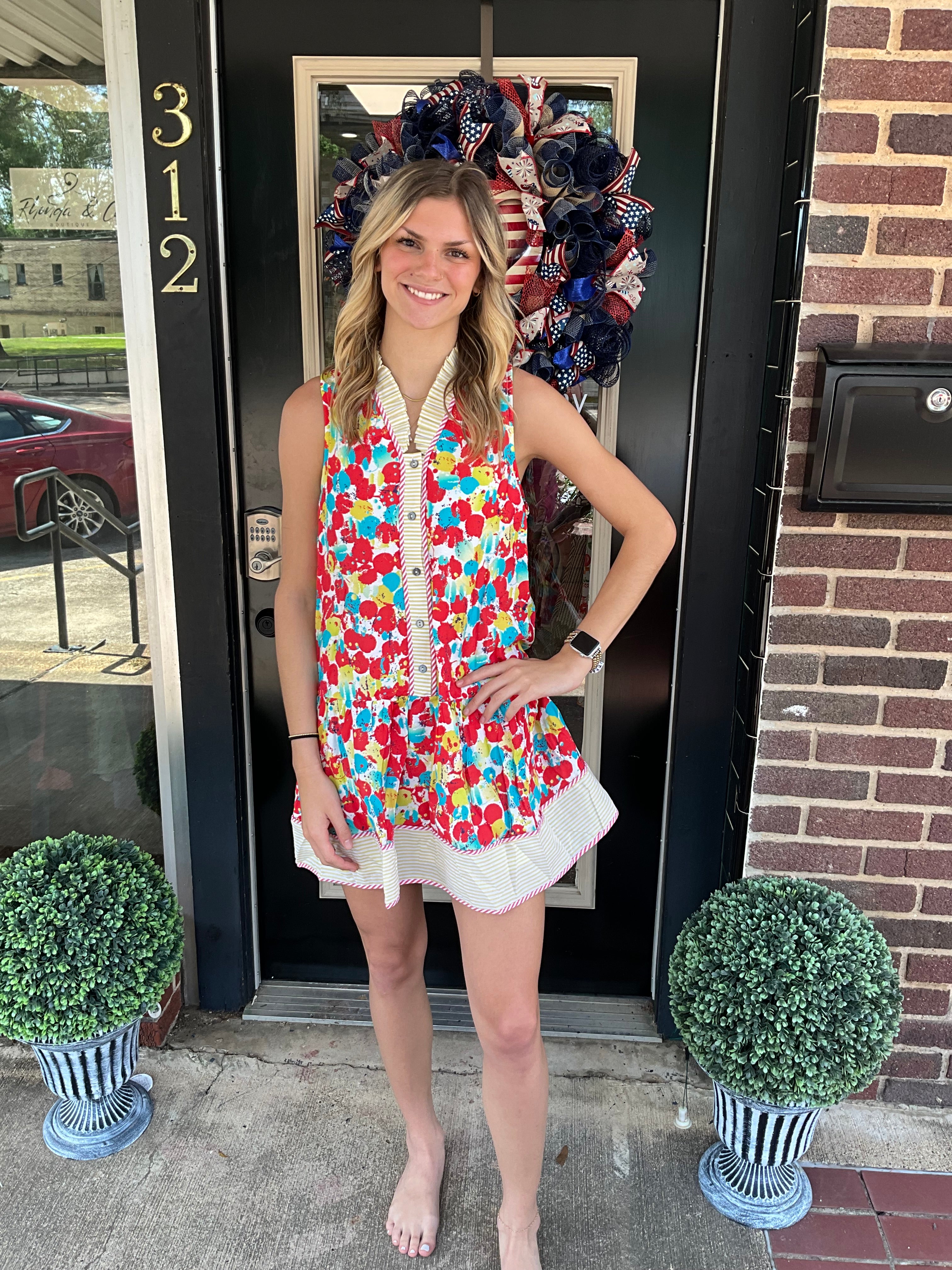 Brushstroke bliss dress