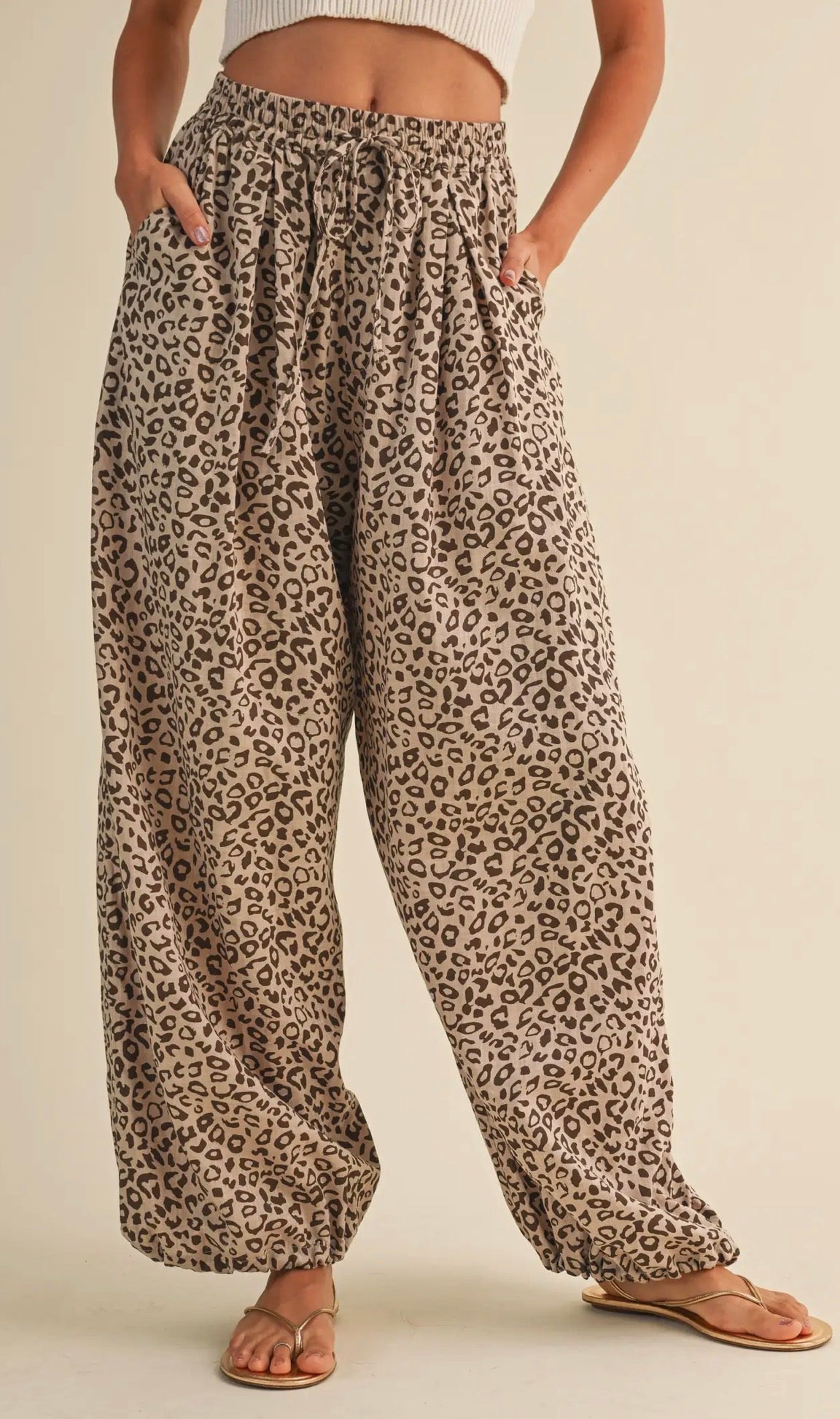 Wild Side Leopard pull on Pants