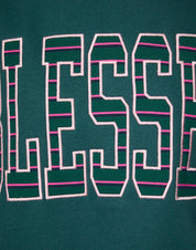 Blessed Mock Neck Graphic Sweatshirt