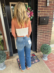 Hidden dark wash Logan style jeans