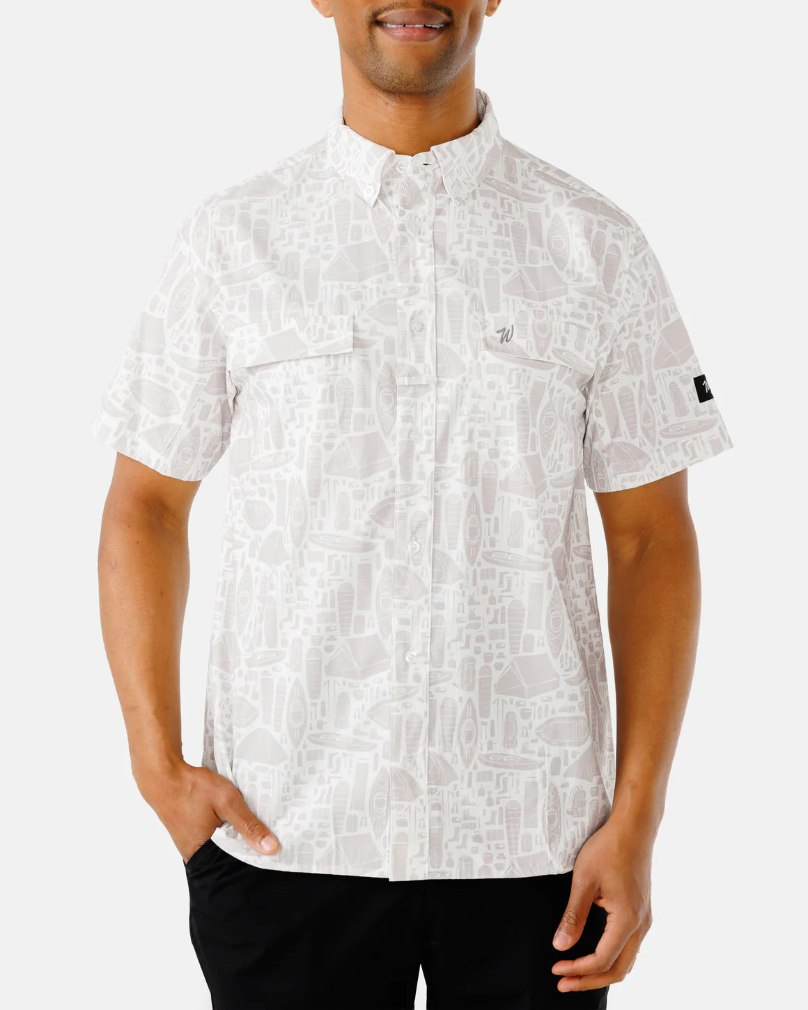 Traveler Men's Outpost Short-Sleeve Button-Down Shirt - UPF 40+