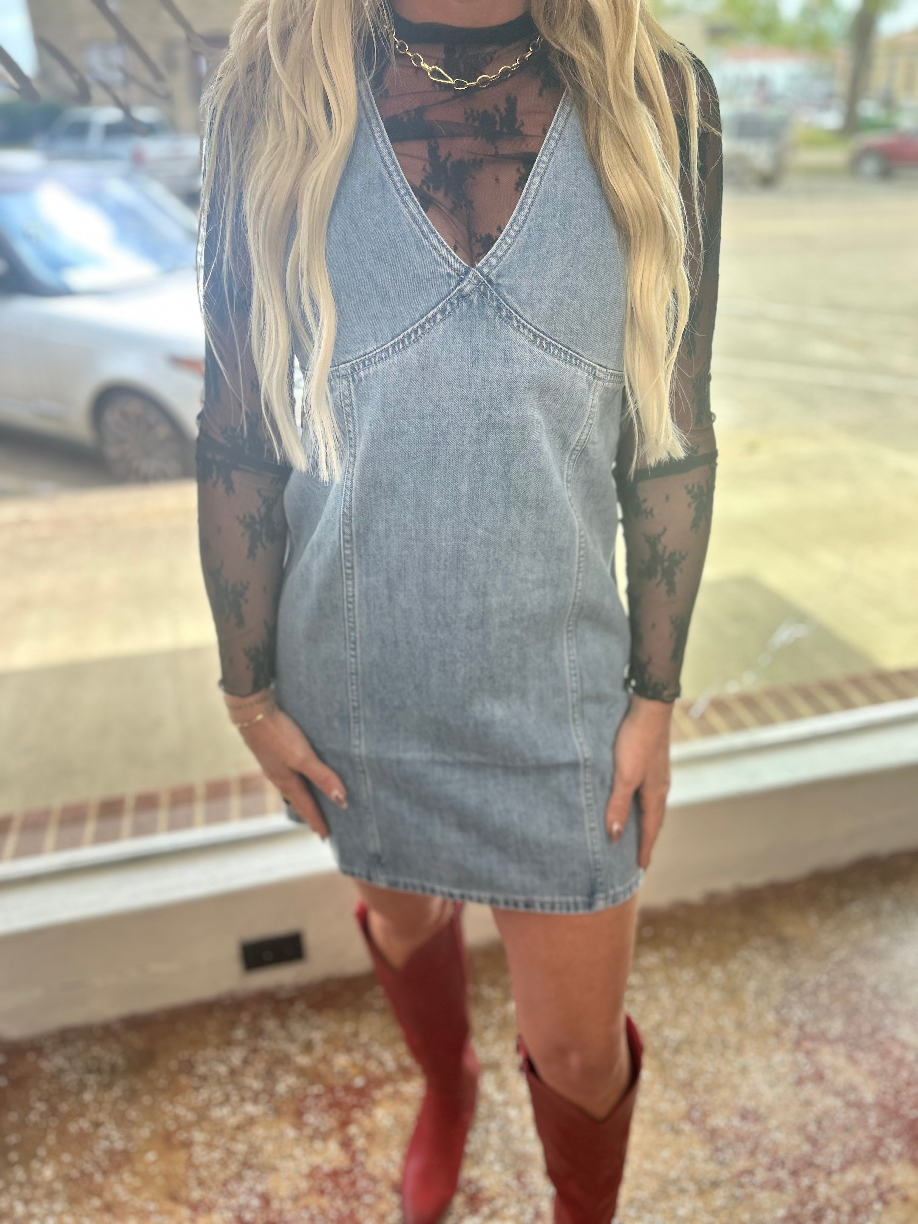 Carrie denim dress