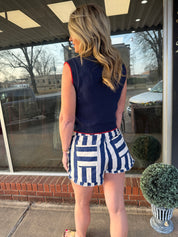 Boardwalk Babe Striped Shorts