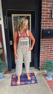 Wild Side Cropped Overalls