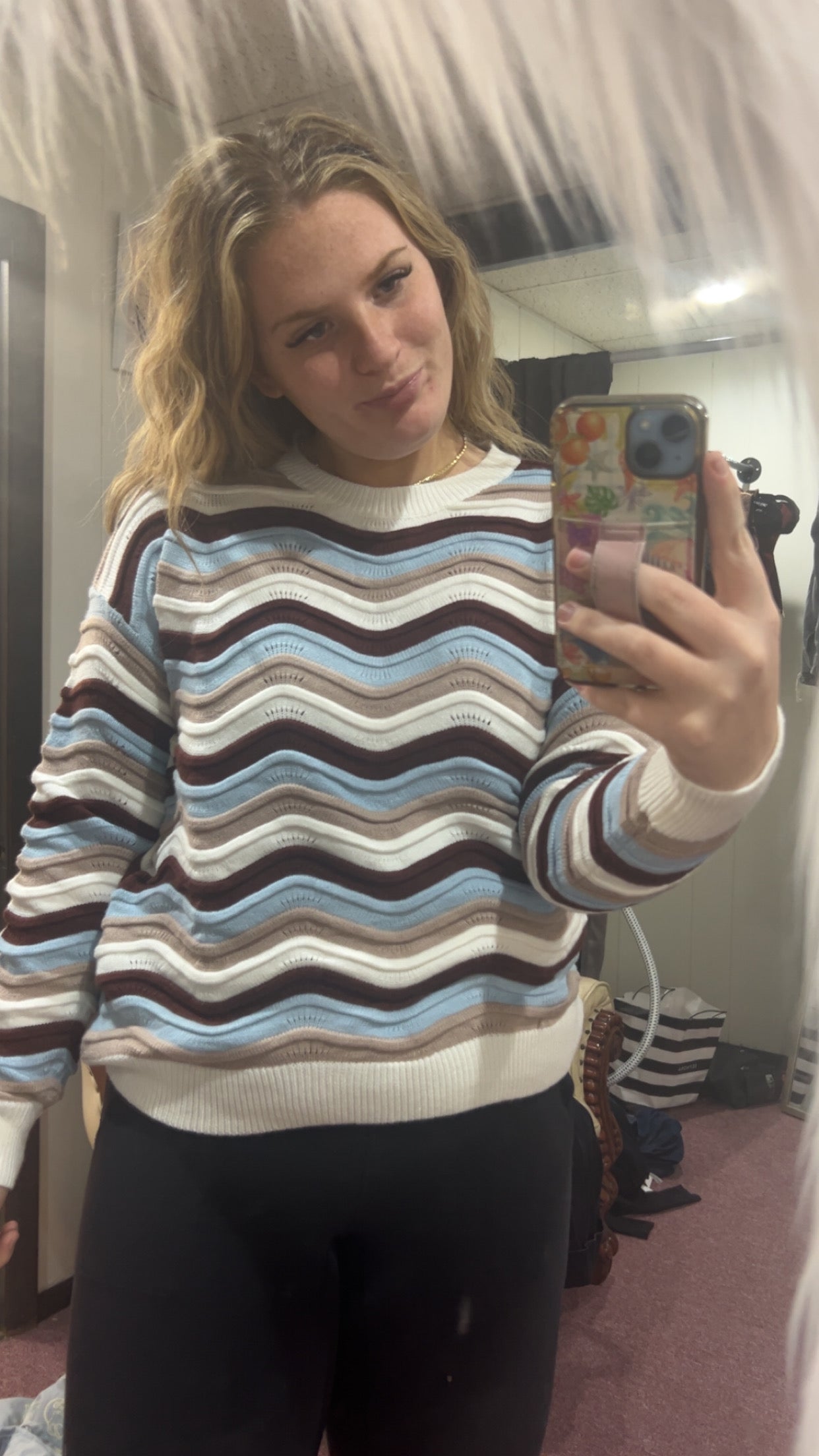Tidal wave sweater
