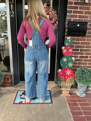 Polly patchwork overalls