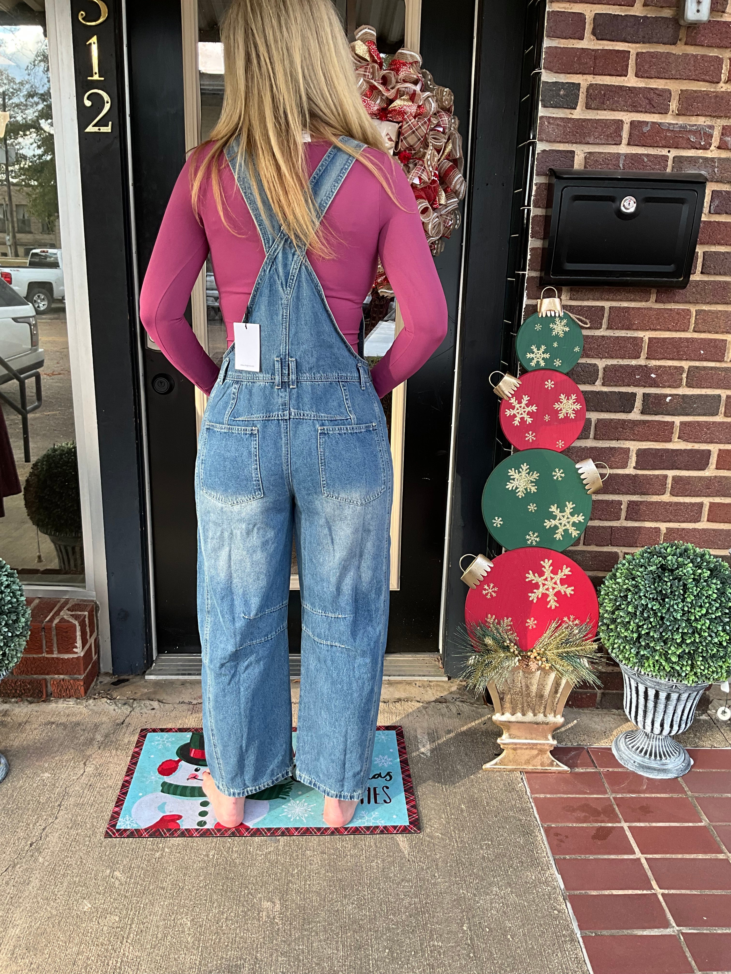 Polly patchwork overalls