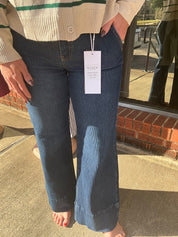 Denim corduroy trouser risen jeans