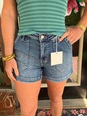Everyday Ease Lovervet High Rise Patch Pocket Shorts