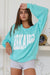 Arkansas sweatshirt turquoise