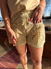 The Meadow Day Drawstring Shorts