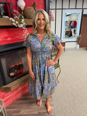 Floral entro midi dress