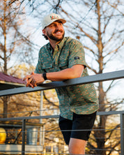 Muskied Men's Outpost Short-Sleeve Button-Down Shirt - UPF 40+