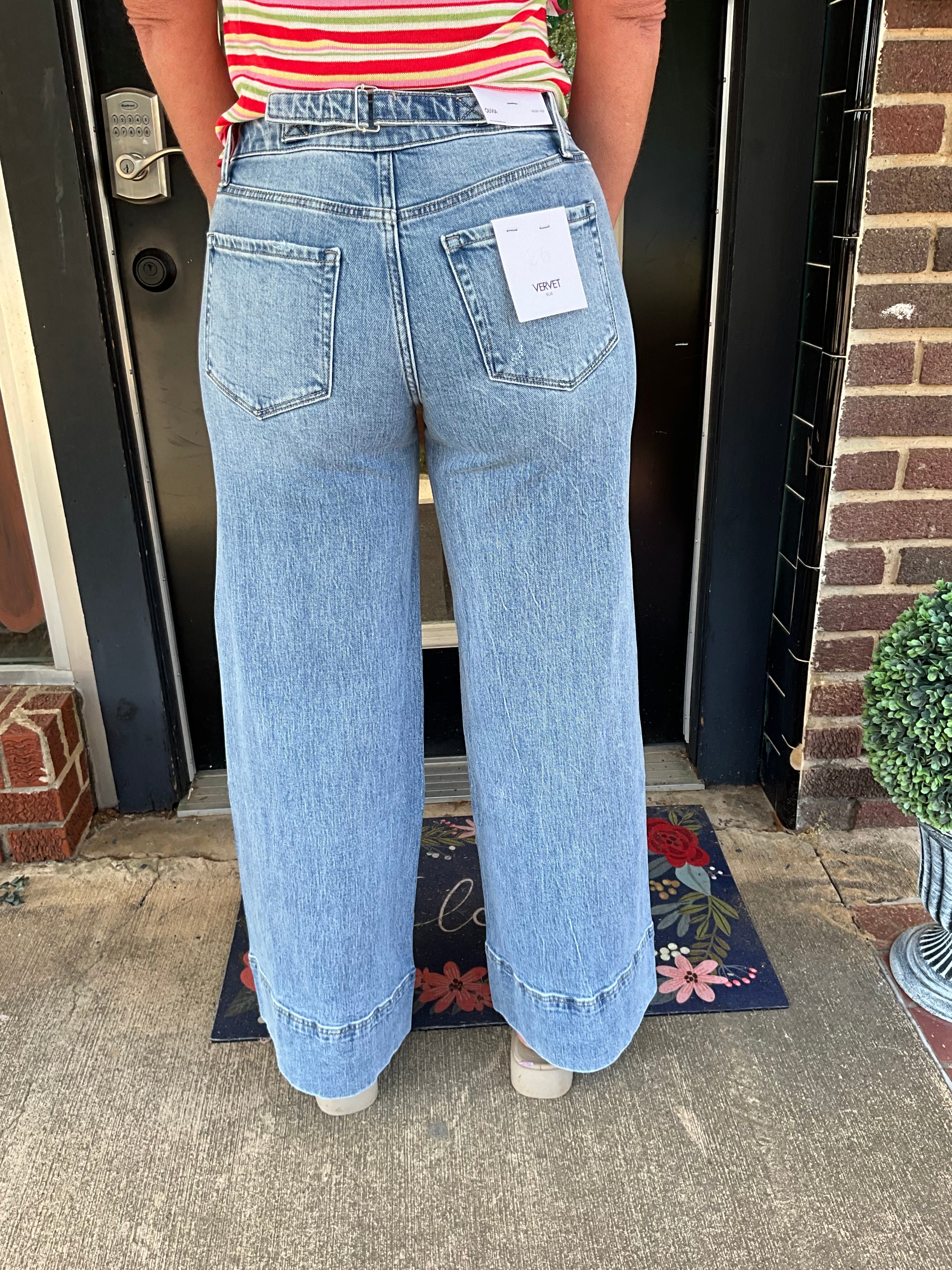 Vintage vervet muse wide leg trouser