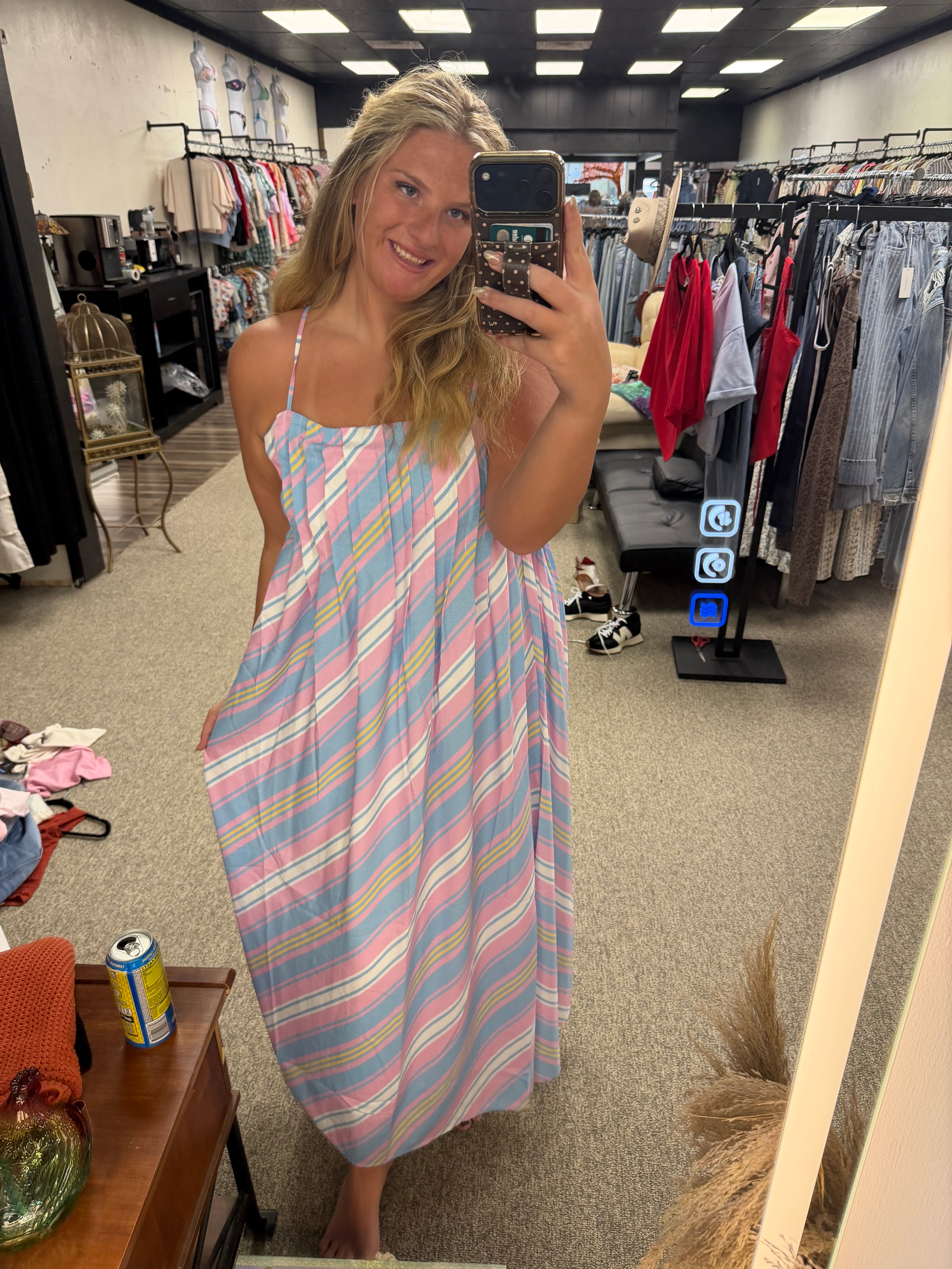Cotton Candy Skies Striped Maxi Dress