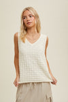 Natural sweater tank