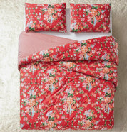 Vintage Rose Reversible King Comforter Set