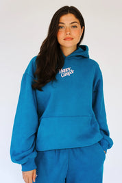 Happy Camp3r Puff Series Crystal Teal Hoodie