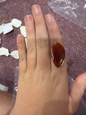Autumn Gem Adjustable Statement Rings
