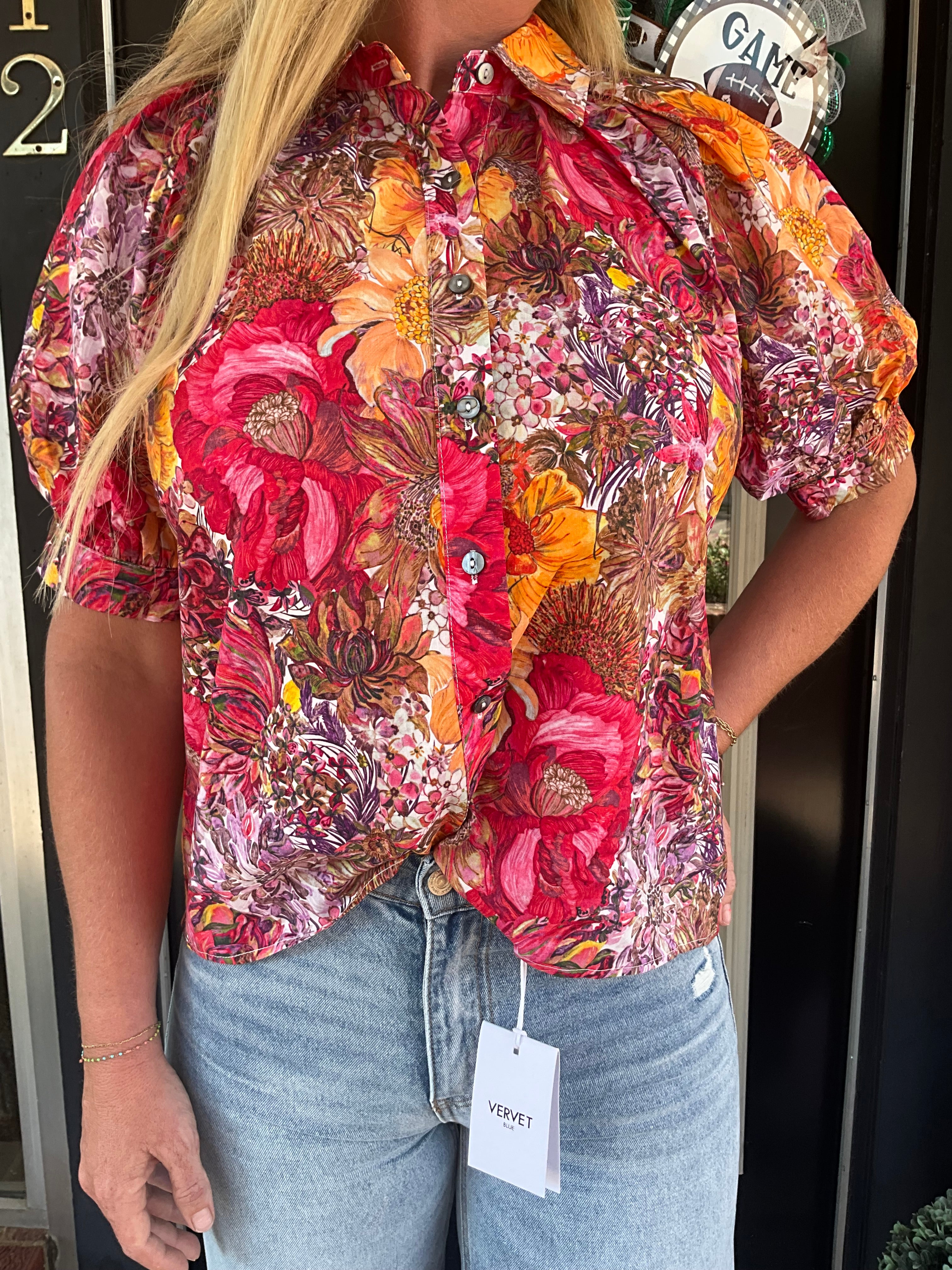 Citrus breeze blouse