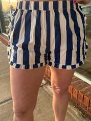 Boardwalk Babe Striped Shorts