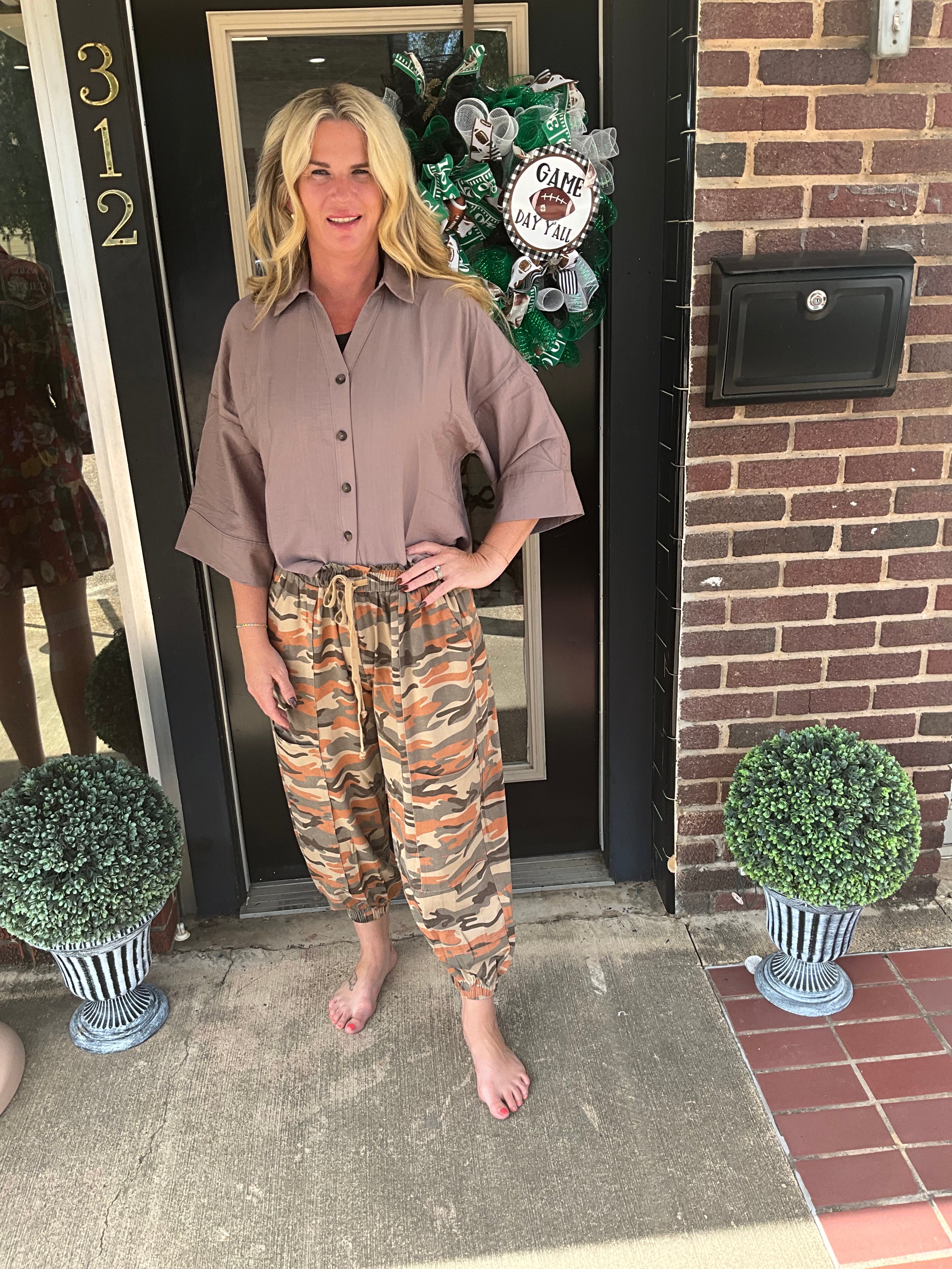 Camo joggers