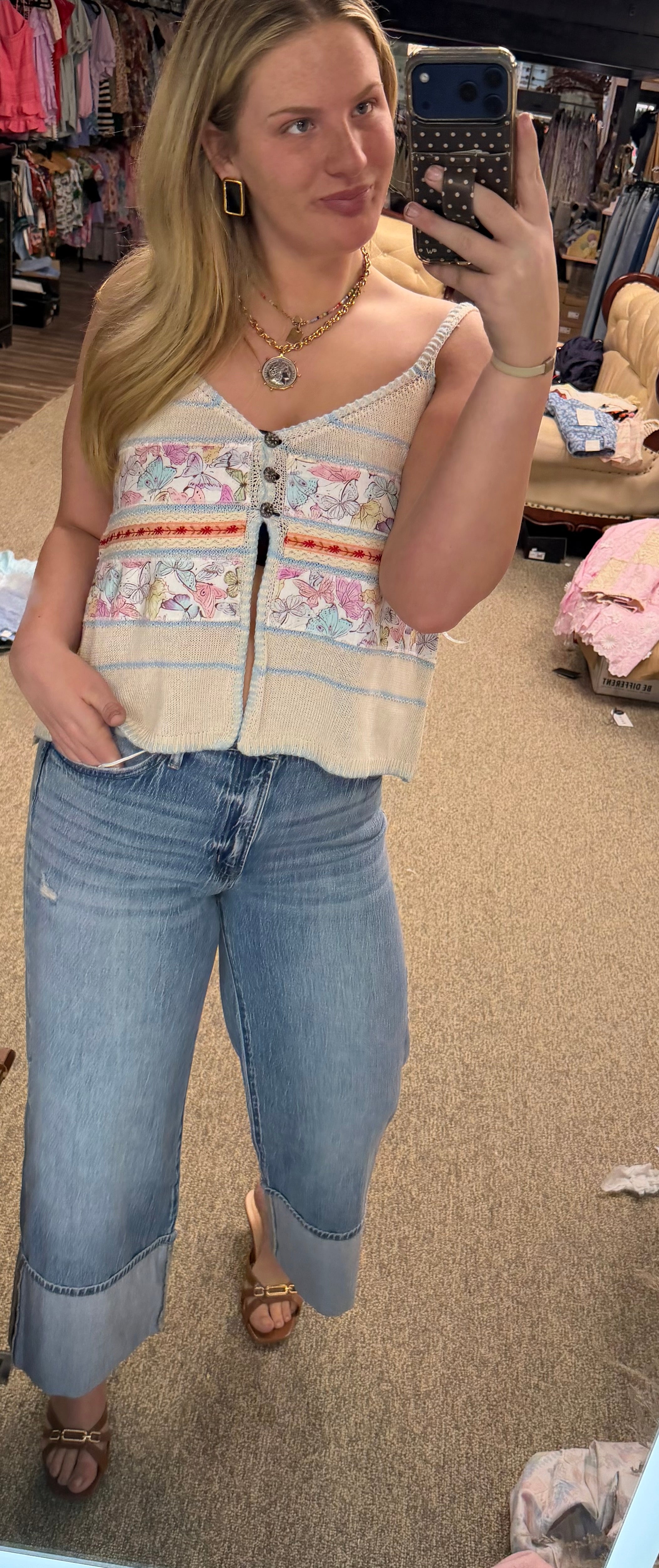 POL butterfly button tank
