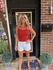 Grey Checkered Charm shorts