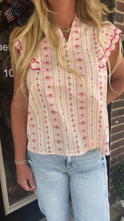 Vintage blossom blouse