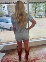 Mineral wash romper