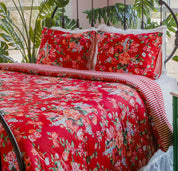 Vintage Rose Reversible King Comforter Set