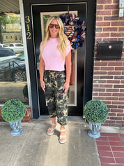 Camo crush risen jeans