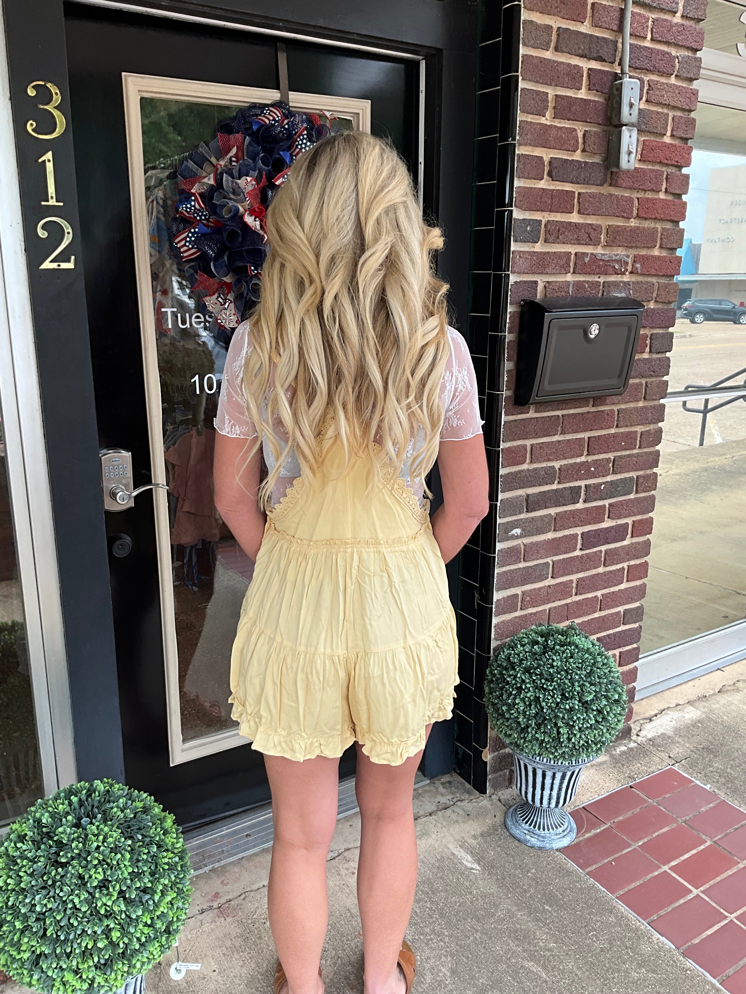 Honey drop romper