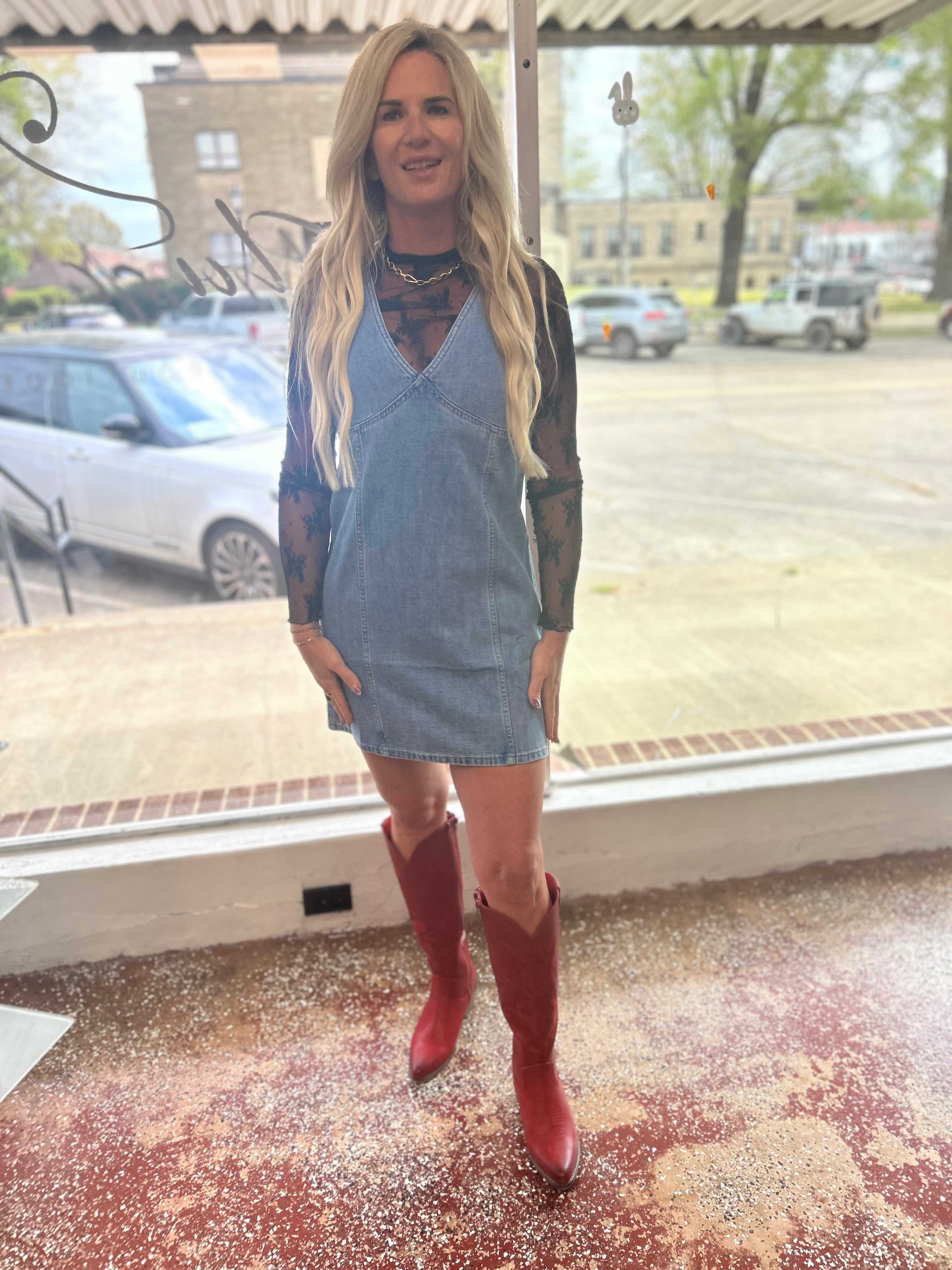 Carrie denim dress