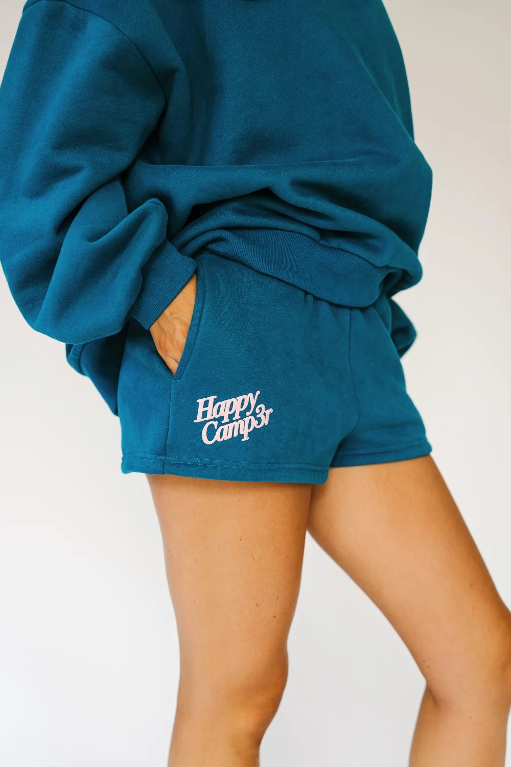 Happy Camp3r Crystal Teal Lounge Shorts