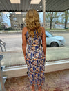 Blue multi sundress