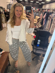 Eyelet lace jacket