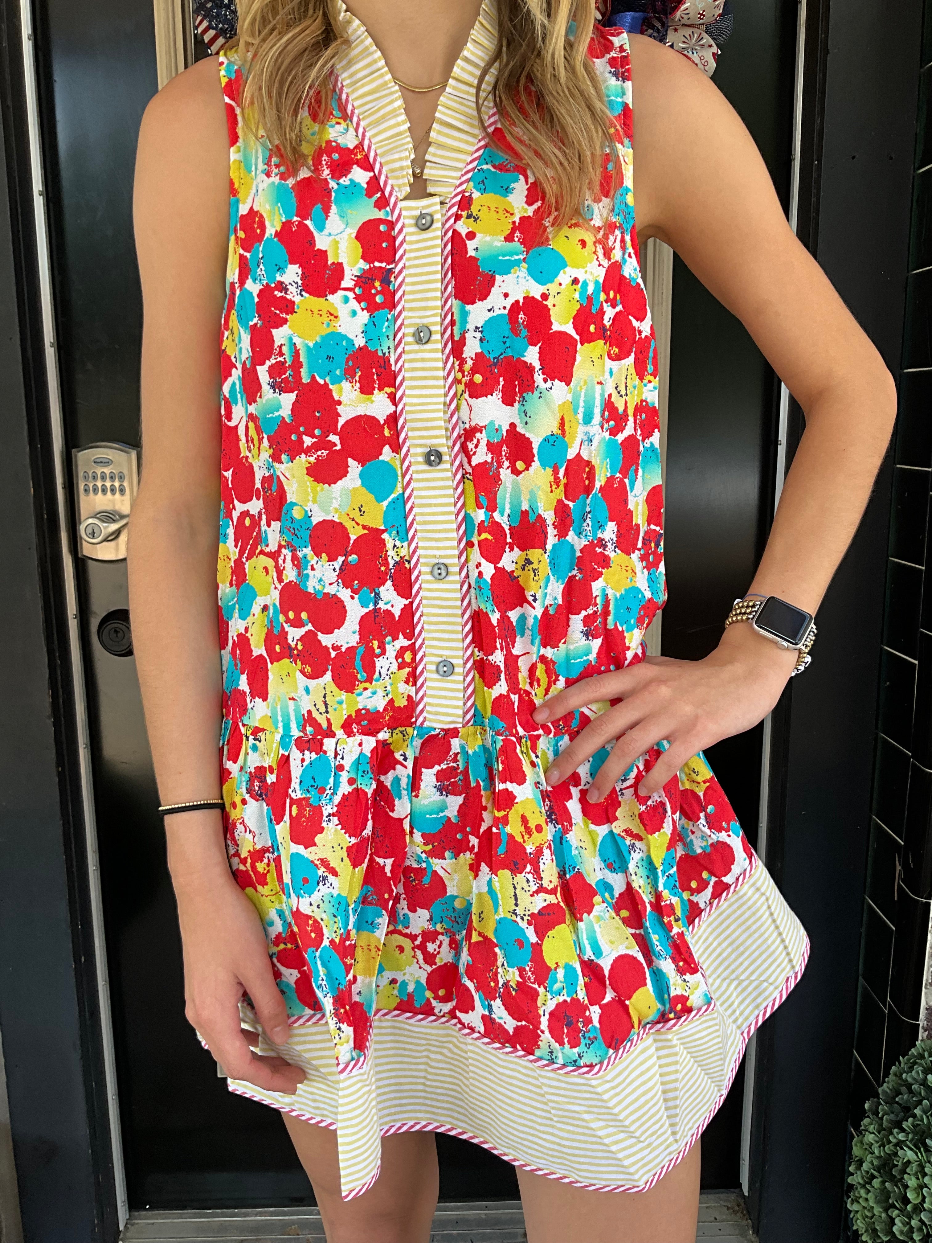 Brushstroke bliss dress